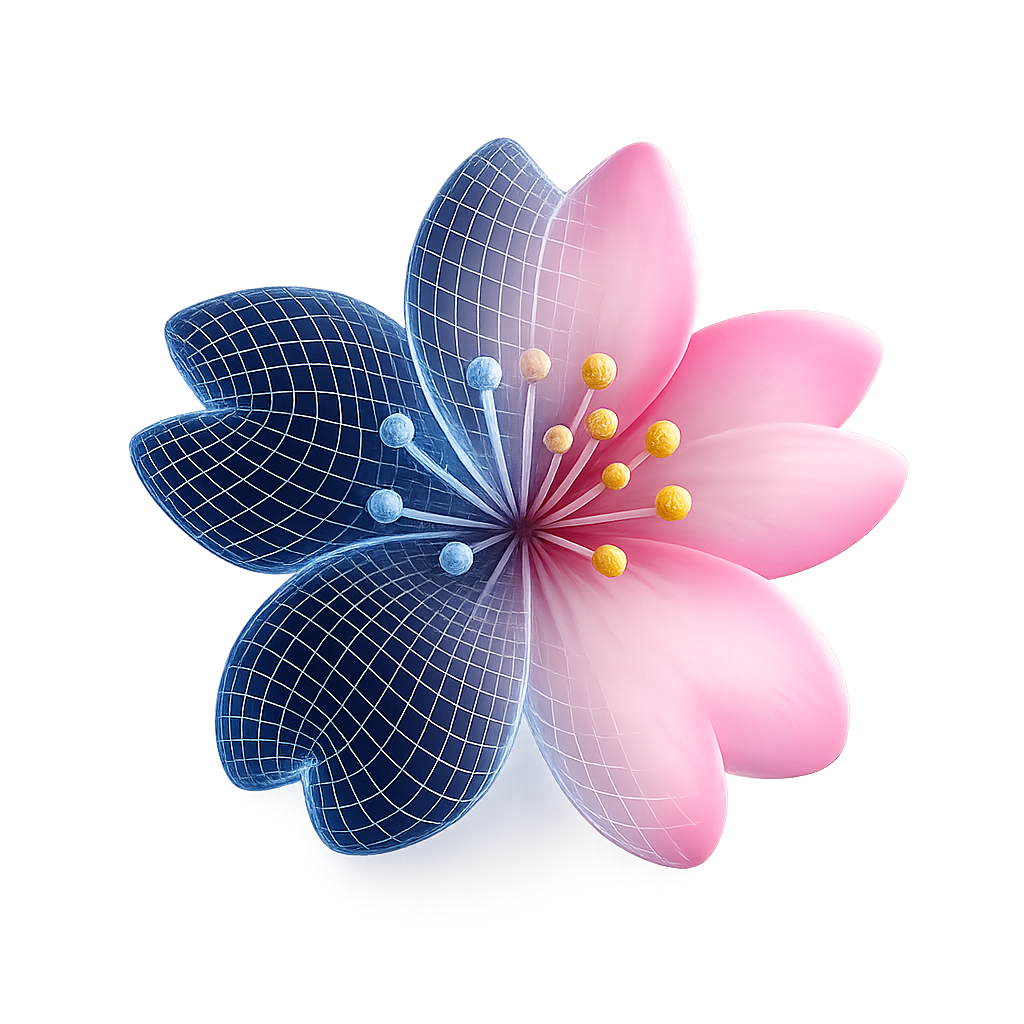 Wireframe illustration of Blossom blob storage